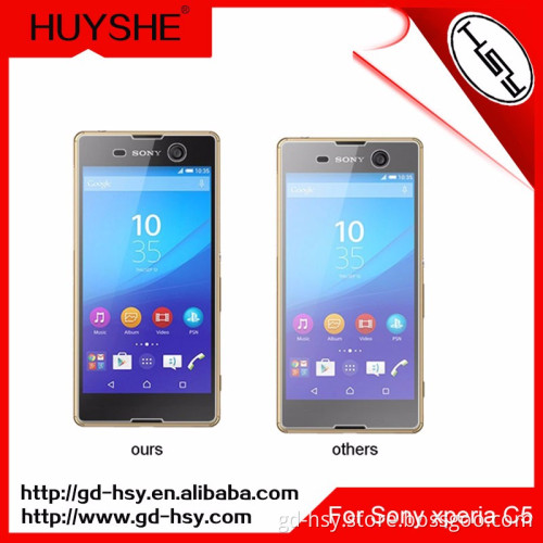 HUYSHE mobile phone protective film for Sony Xperia C5 Premium tempered glass anti explosion with retail packaging
